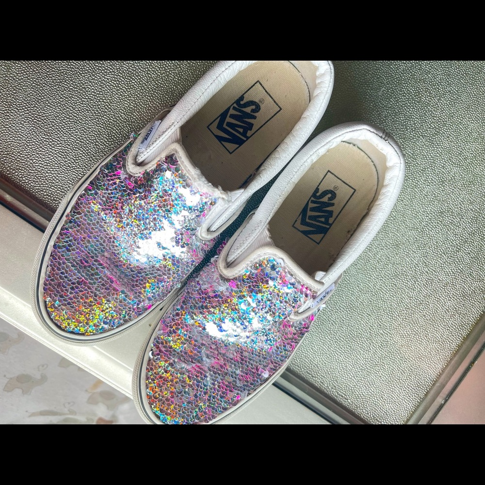 VANS SEQUIN (reversible)🤍💜
